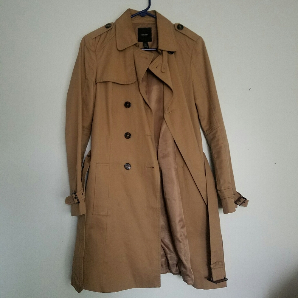 Forever 21 Tan Brown Trenchcoat Size M